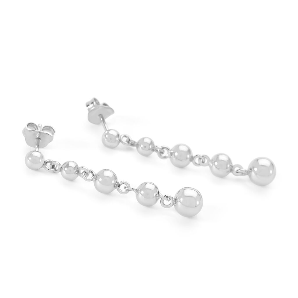 GISELA Damen Ohrringe Lang Silber 925