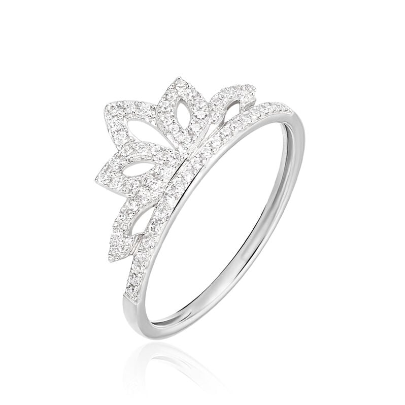 Ring Gold Weiss Jeanne Oxide - Spannringe Damen | OROVIVO
