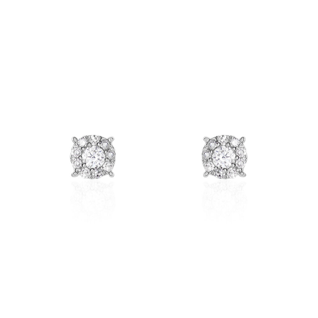 Boucles D'oreilles Puces Artemis Or Jaune Diamants - Spannringe Damen | OROVIVO