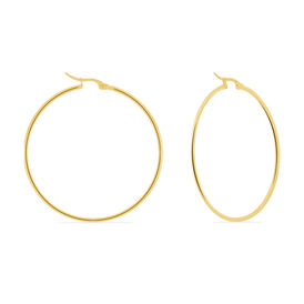Damen Creolen Edelstahl Vergoldet 60mm - Creolen Damen | OROVIVO