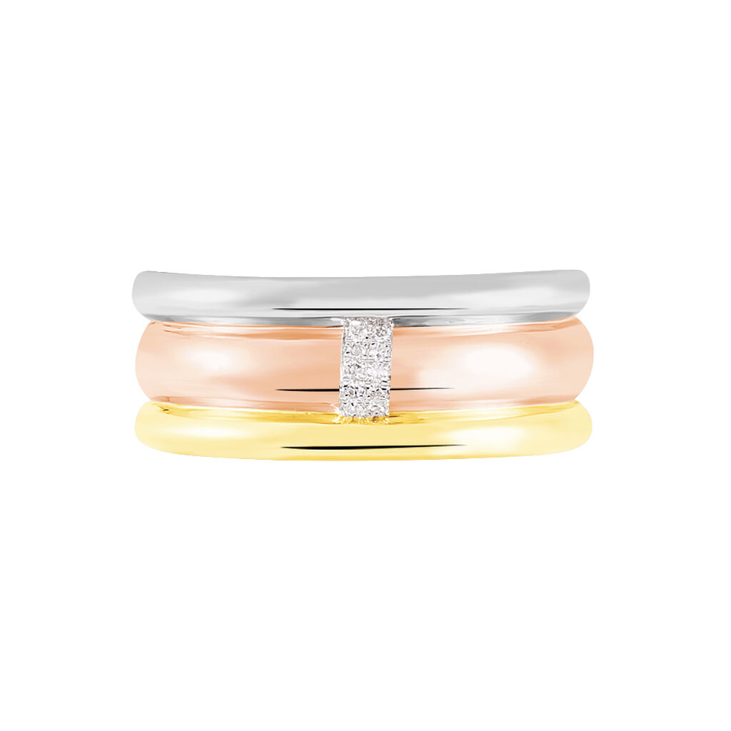 Bague Or Tricolore Hajila - Spannringe Damen | OROVIVO