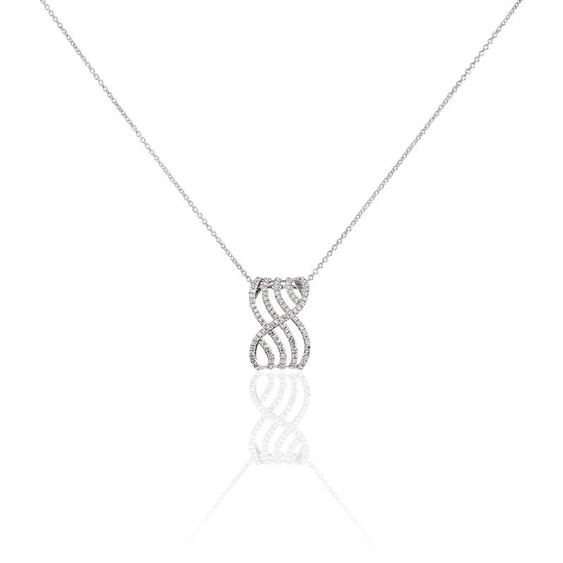 Collier Or Blanc Diamant - Spannringe Damen | OROVIVO