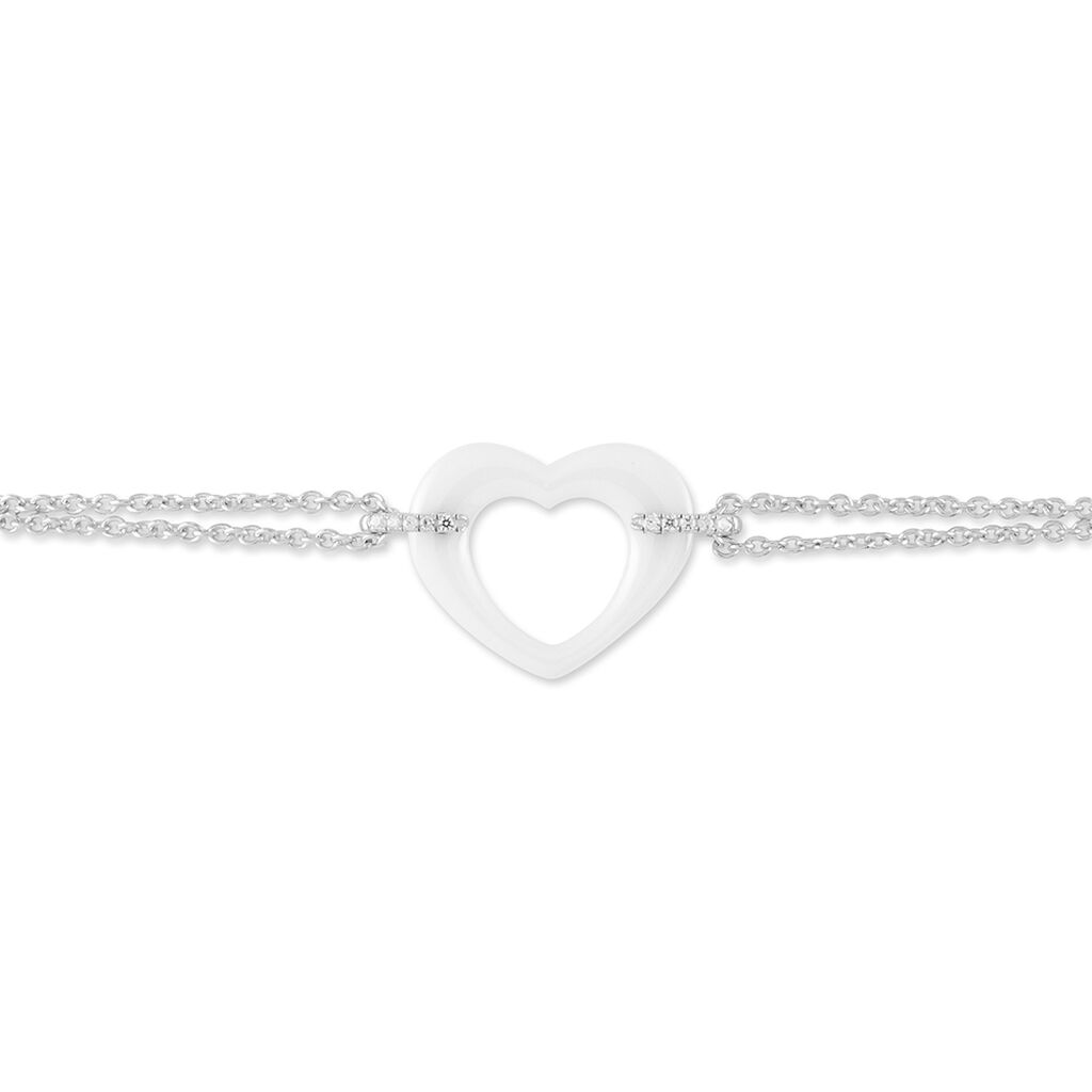 Bracelet Argent Et Céramique - Spannringe Damen | OROVIVO
