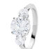 LUMINAE Damen Ring Silber 925 Zirkonia Wei&szlig; 2,98 ct Kreis