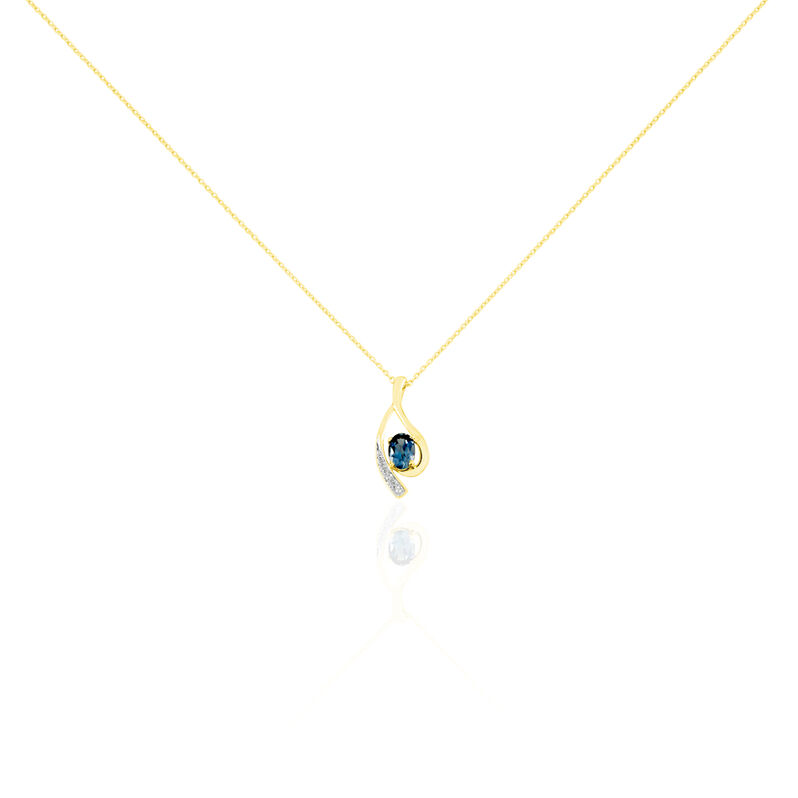 Collier Or Jaune Sagesse Topaze Oxydes De Zirconium - Spannringe Damen | OROVIVO