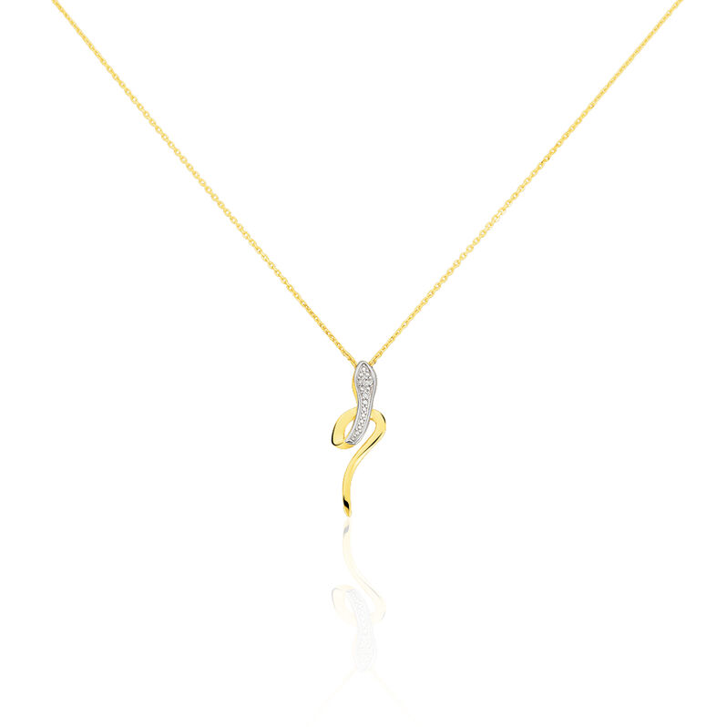 Collier Or Jaune Cateline Diamants - Spannringe Damen | OROVIVO