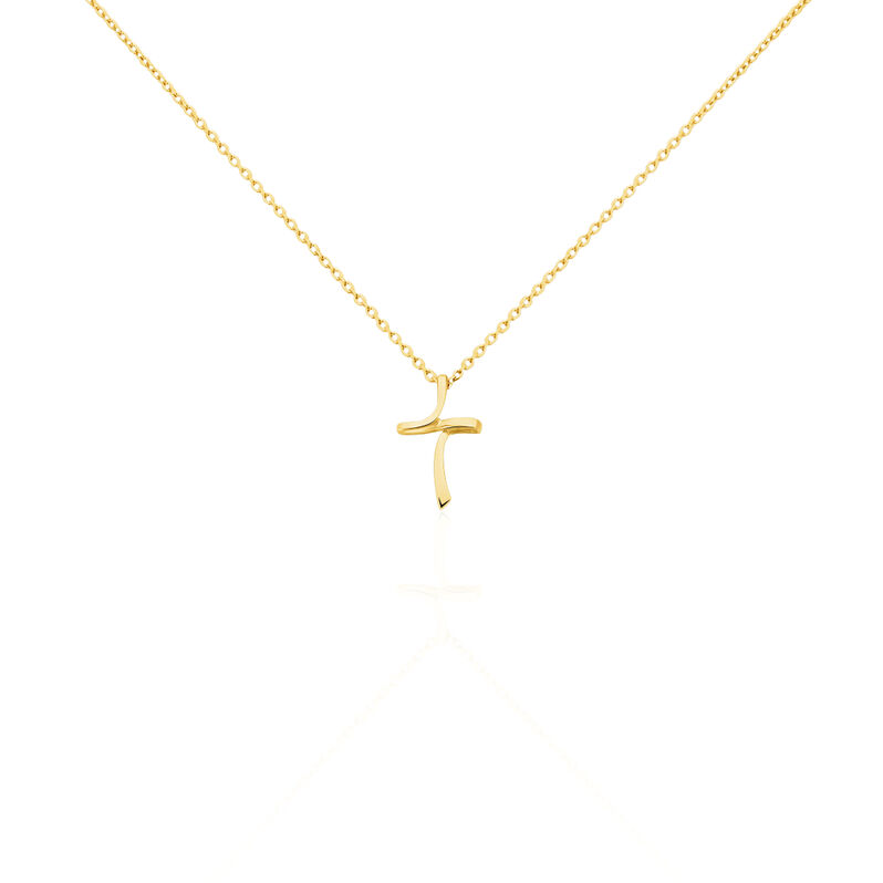 Damen Halskette Silber 925 Vergoldet Kreuz - Halsketten Damen | OROVIVO