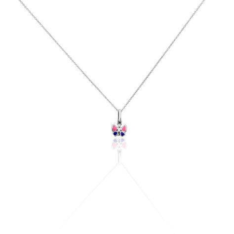 Kinder Halskette Silber 925 Schmetterling Lila - Halsketten Kinder | OROVIVO