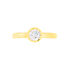 ZARGE Damen Ring Gold 375 (9 Karat) Zirkonia Wei&szlig; 0,940 ct B 19 mm