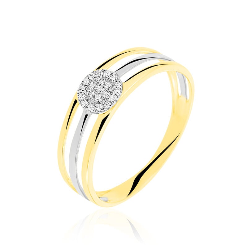 Bague Elsa Or Bicolore Diamant - Spannringe Damen | OROVIVO