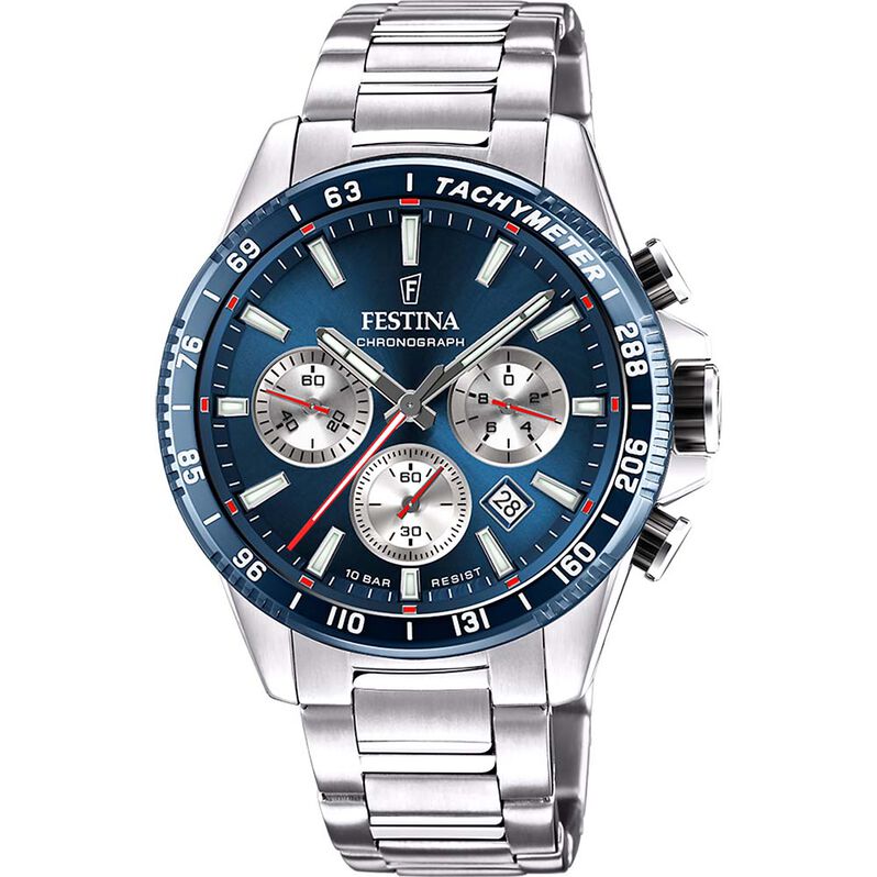 Montre Festina Timeless Chronograph Bleu - Spannringe Herren | OROVIVO