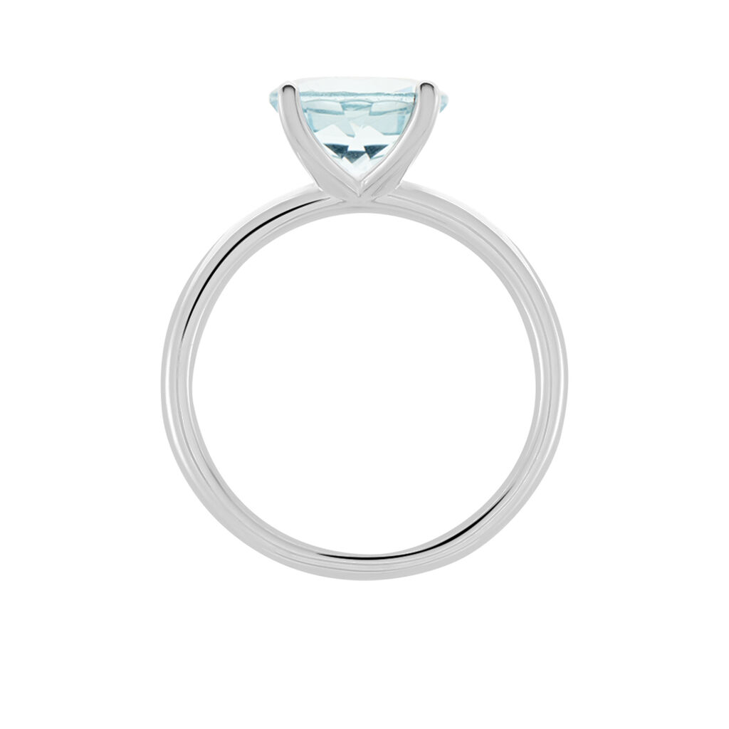 BONI Damen Ring Silber 925 Glas Himmelblau B 2,41 mm