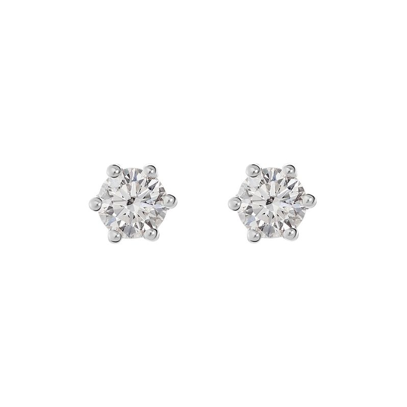 Damen Ohrstecker Weißgold 750 Diamant 0,52ct Monopoli  - Ohrstecker Damen | OROVIVO