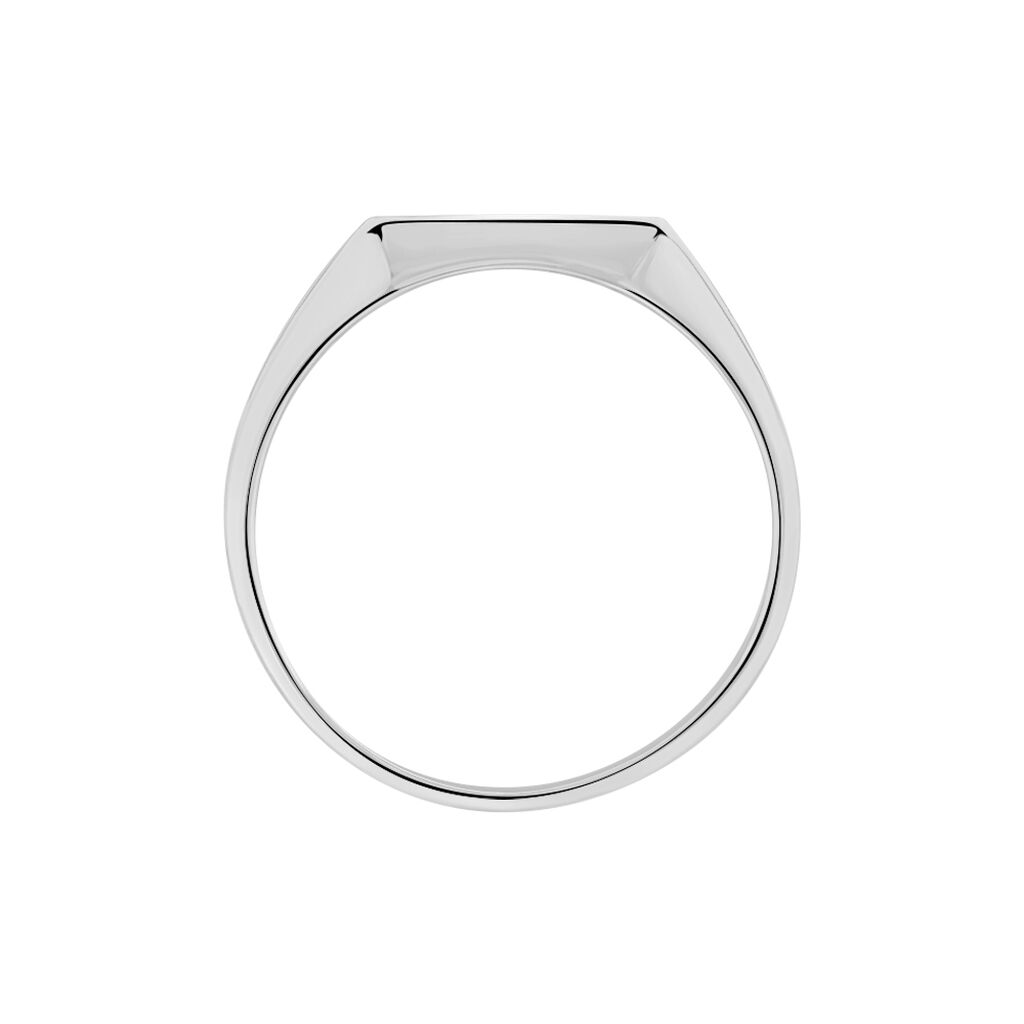 Chevaliere Argent Rhodie Henry Carree - Spannringe Herren | OROVIVO