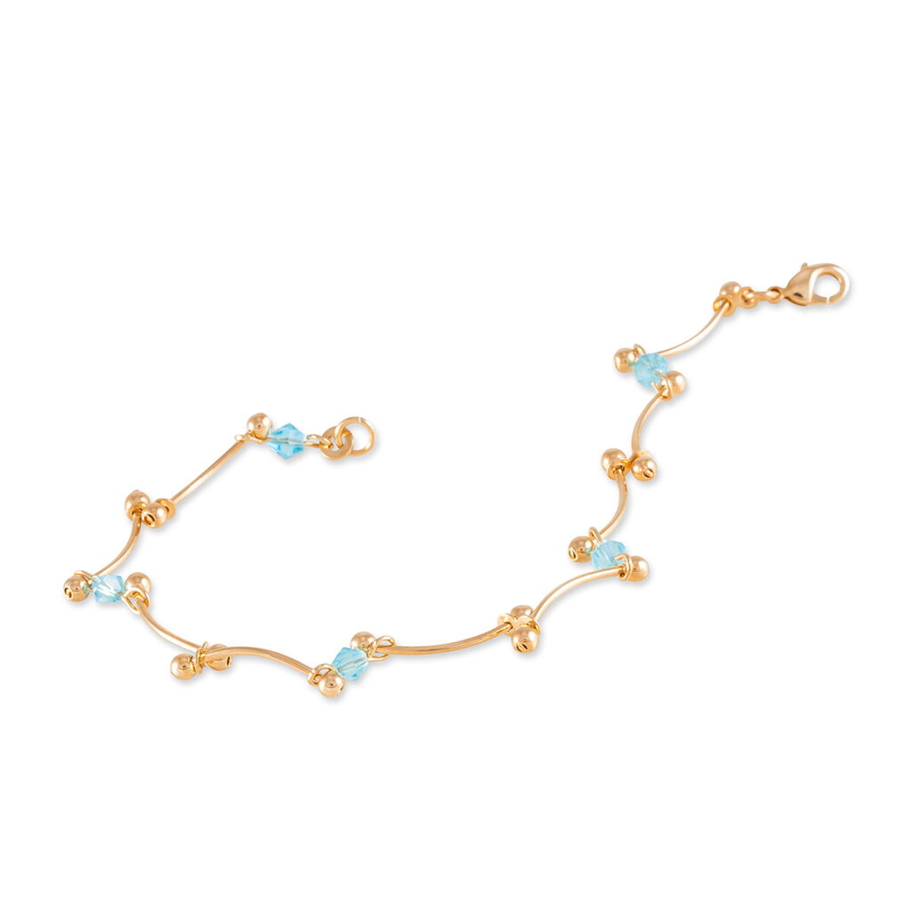 Damenarmband Vergoldet Blauer Synthetischer Stein  - Armbänder Damen | OROVIVO