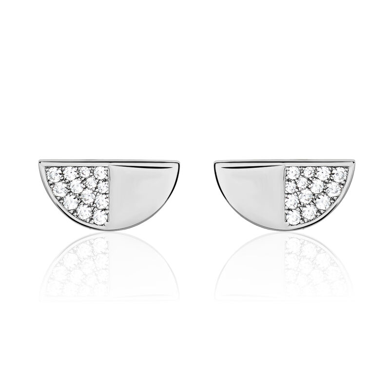 Boucles D'oreilles Peytone Argent Oxydes - Spannringe Damen | OROVIVO