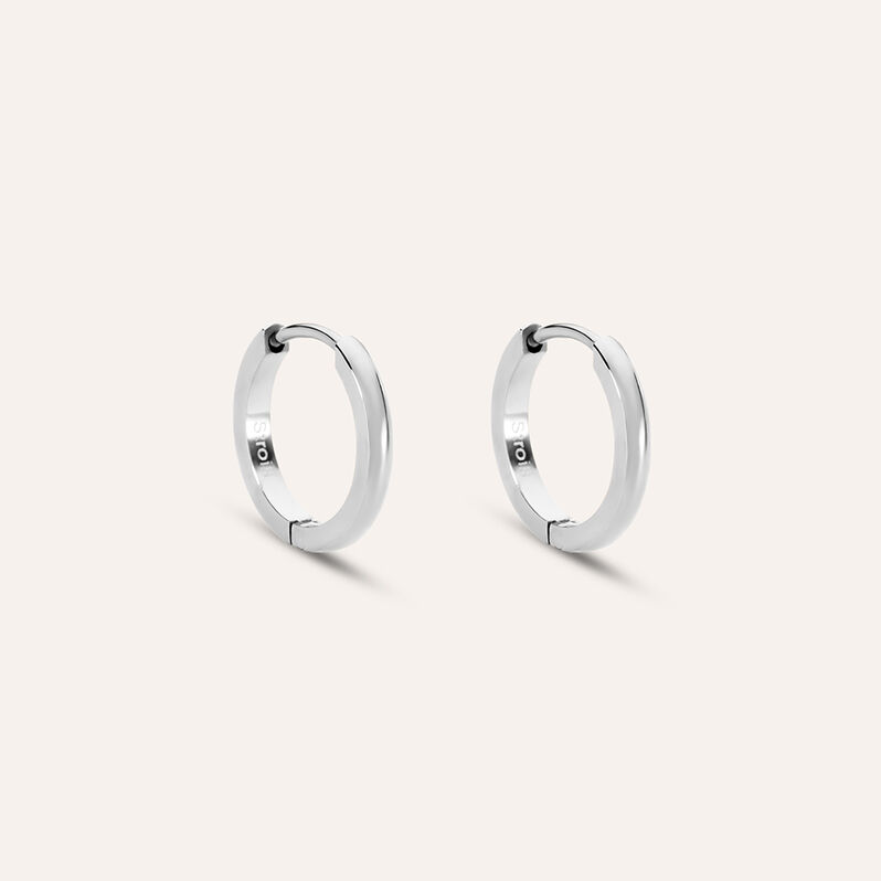 Orecchini A Cerchio Moonlight Acciaio - Spannringe Damen | OROVIVO