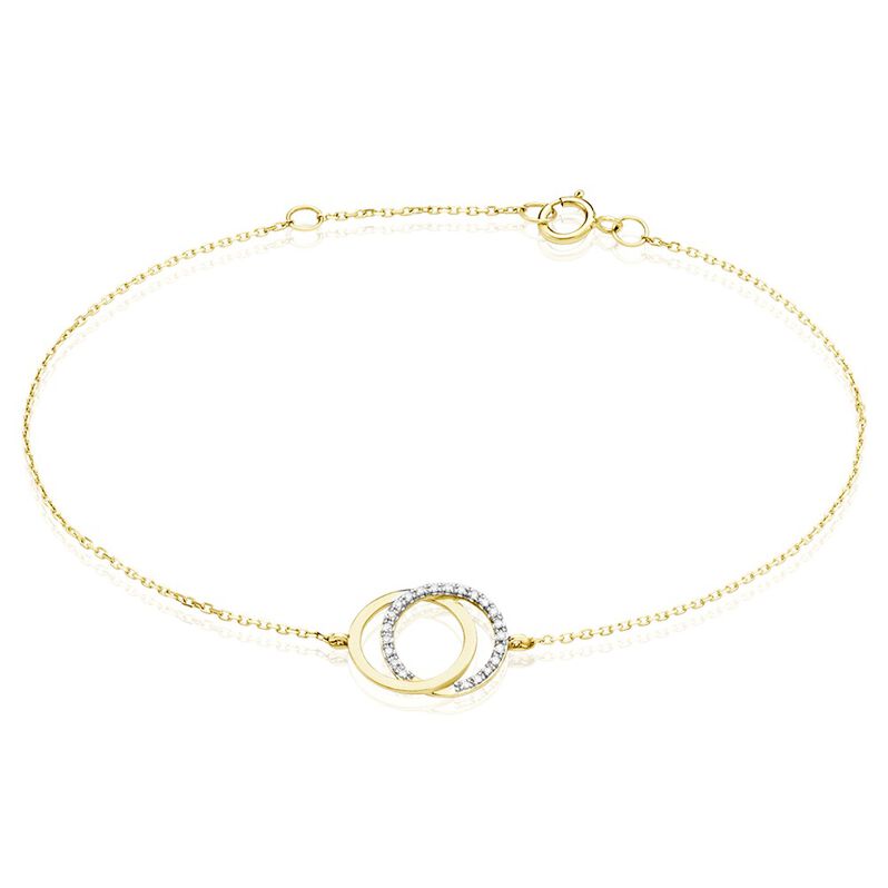Bracelet Or Jaune Tresha Diamants - Spannringe Damen | OROVIVO
