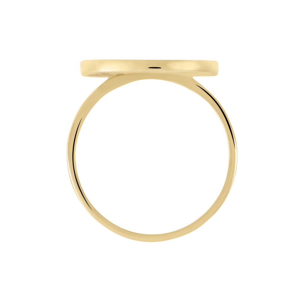 Damenring Messing Gold 750 plattiert 5 Micron - Ringe mit Stein Damen | OROVIVO