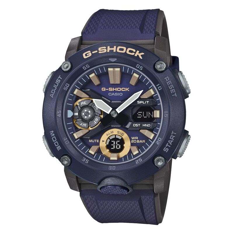 Orologio Multifunzione Uomo Casio G-Shock quadrante blu GA-2000-2AER-RE21 - Spannringe Herren | OROVIVO