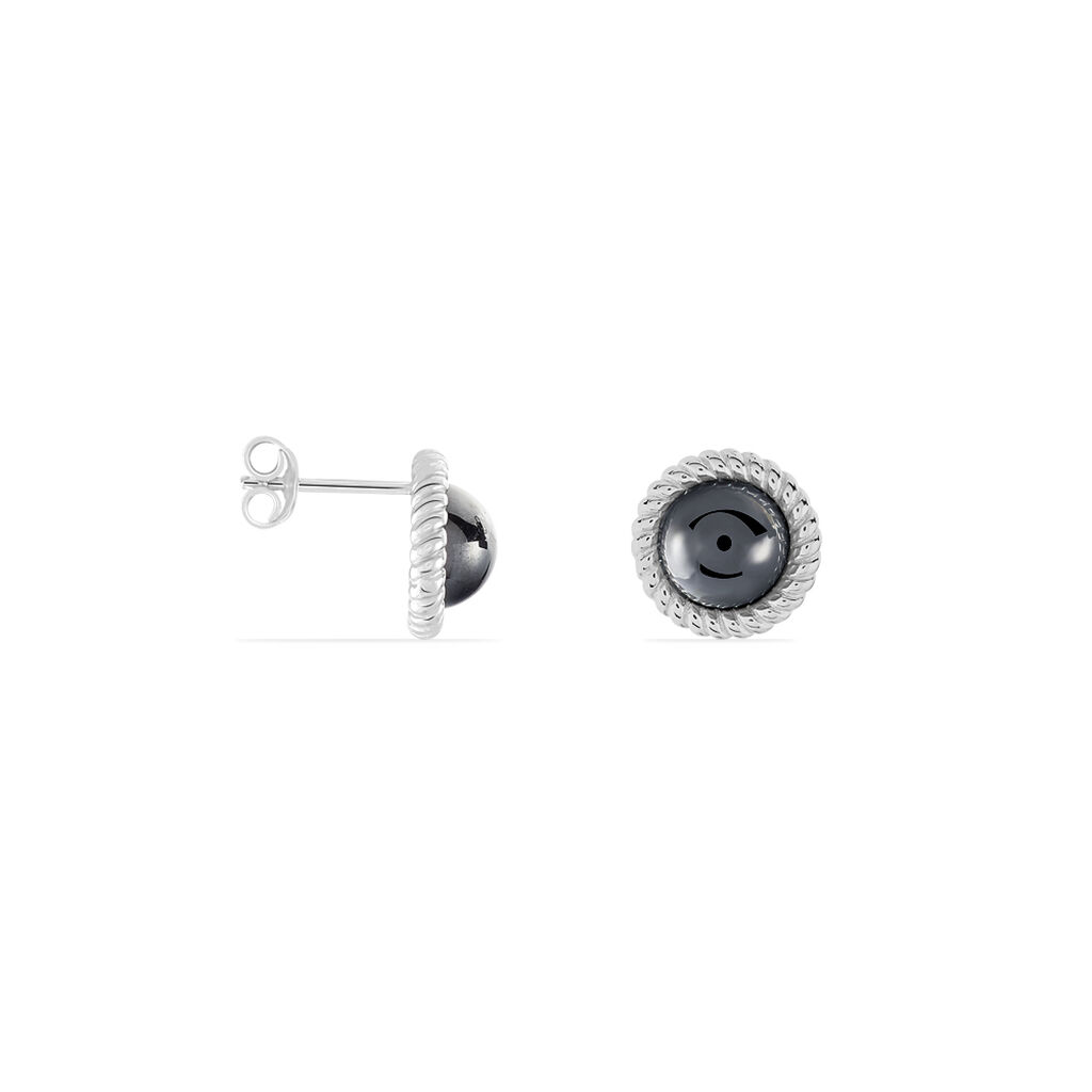 Boucles D'oreilles Argent Rhodie Adelyne - Spannringe Damen | OROVIVO