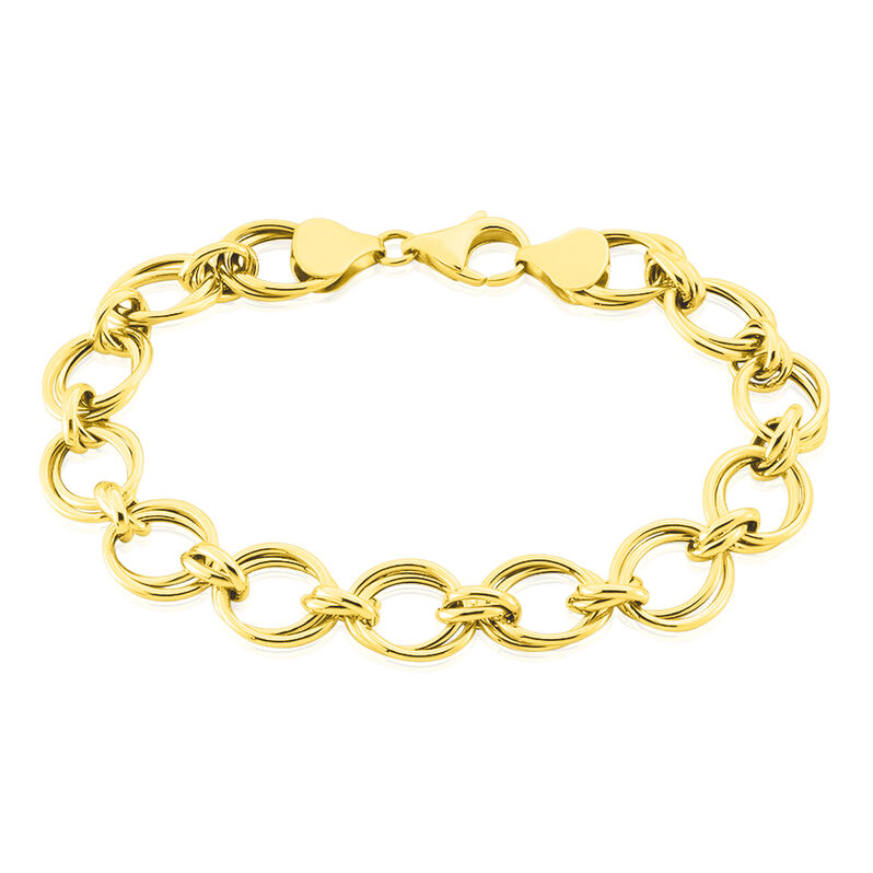 Bracelet Aaron Maille Fantaisie Or Jaune - Spannringe Damen | OROVIVO