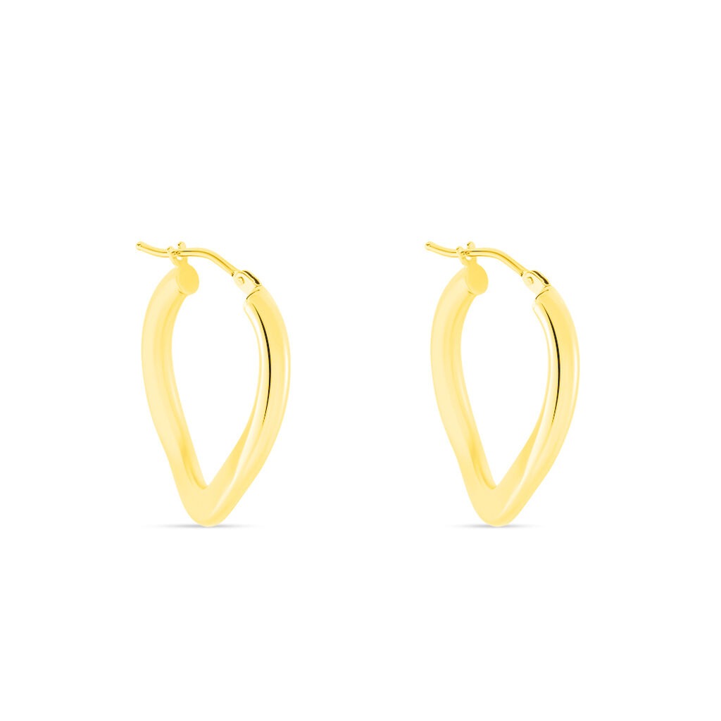 Damen Creolen Gold 585 (14 Karat) B 1 mm - Creolen Damen | OROVIVO