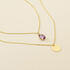 MODOU 2 Damen Collier Gold 375 (9 Karat) Amethyst Violett 0,12 ct Tropfen