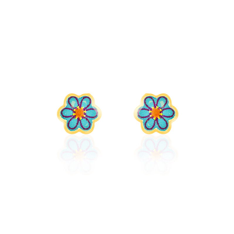 Boucles D'oreilles Puces Gregoria Or Jaune - Spannringe Kinder | OROVIVO