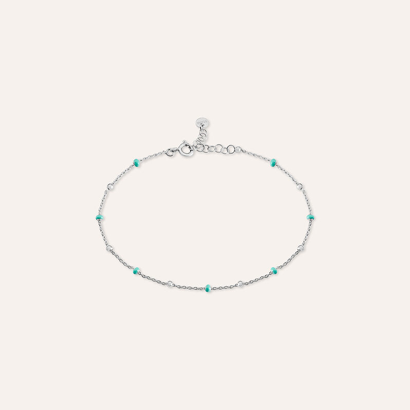Cavigliera Silver Collection Argento Rodiato Pietra sintetica - Spannringe Damen | OROVIVO