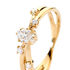 ABIGAIL Damen Ring Gold 375 (9 Karat) Synthetischer Diamant Wei&szlig; 0,26 ct