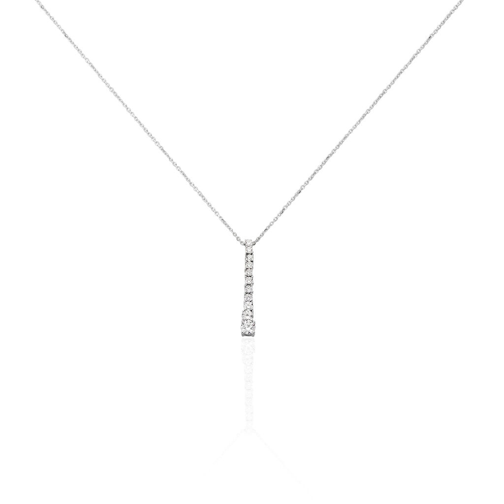 Collier Riviera Or Blanc Diamant - Spannringe Damen | OROVIVO