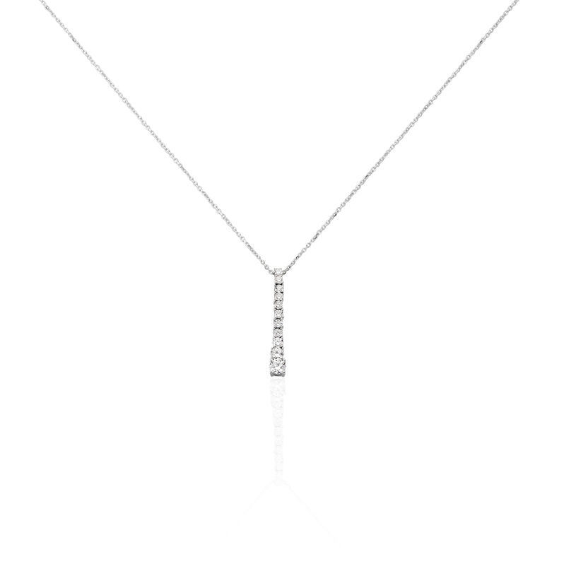 Collier Riviera Or Blanc Diamant - Spannringe Damen | OROVIVO