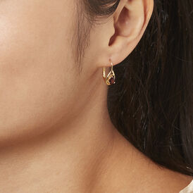 Damen Ohrhänger Gold 333 Granat  - Ohrhänger  | OROVIVO