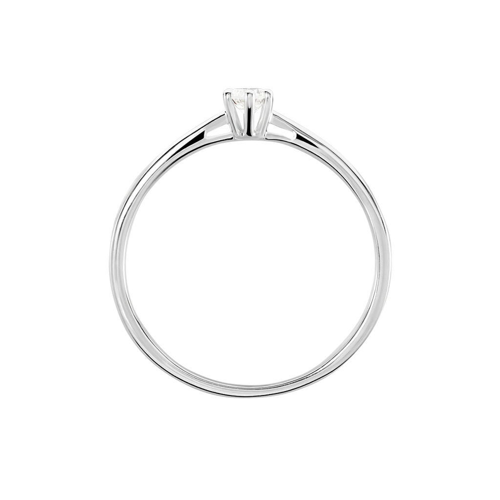 Damen Ring Weißgold 750 Diamant 0,16ct Monopoli  - Verlobungsringe Damen | OROVIVO