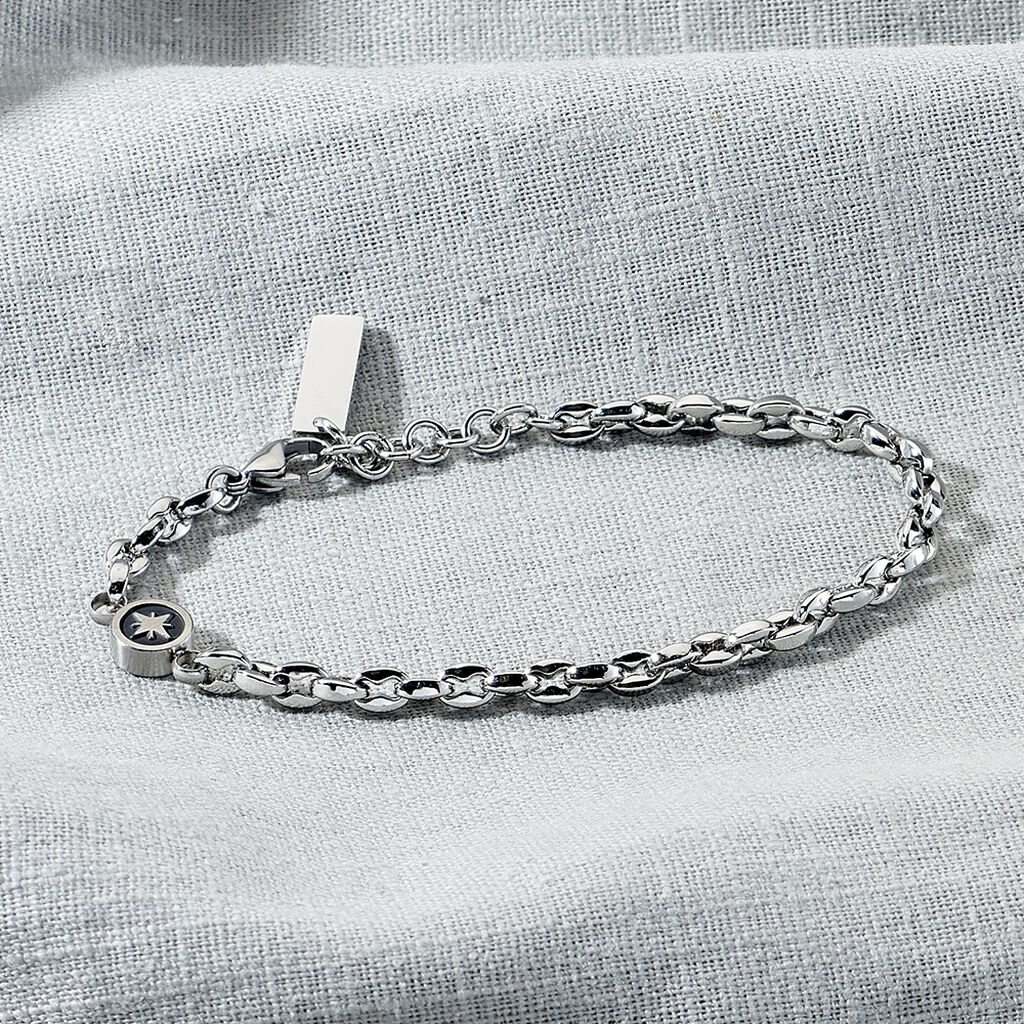 ALIAS Herren Armband Edelstahl Windrose