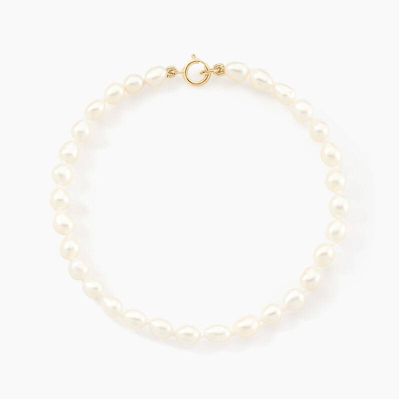 Bracelet Anjana Or Jaune Perle De Culture - Spannringe Damen | OROVIVO