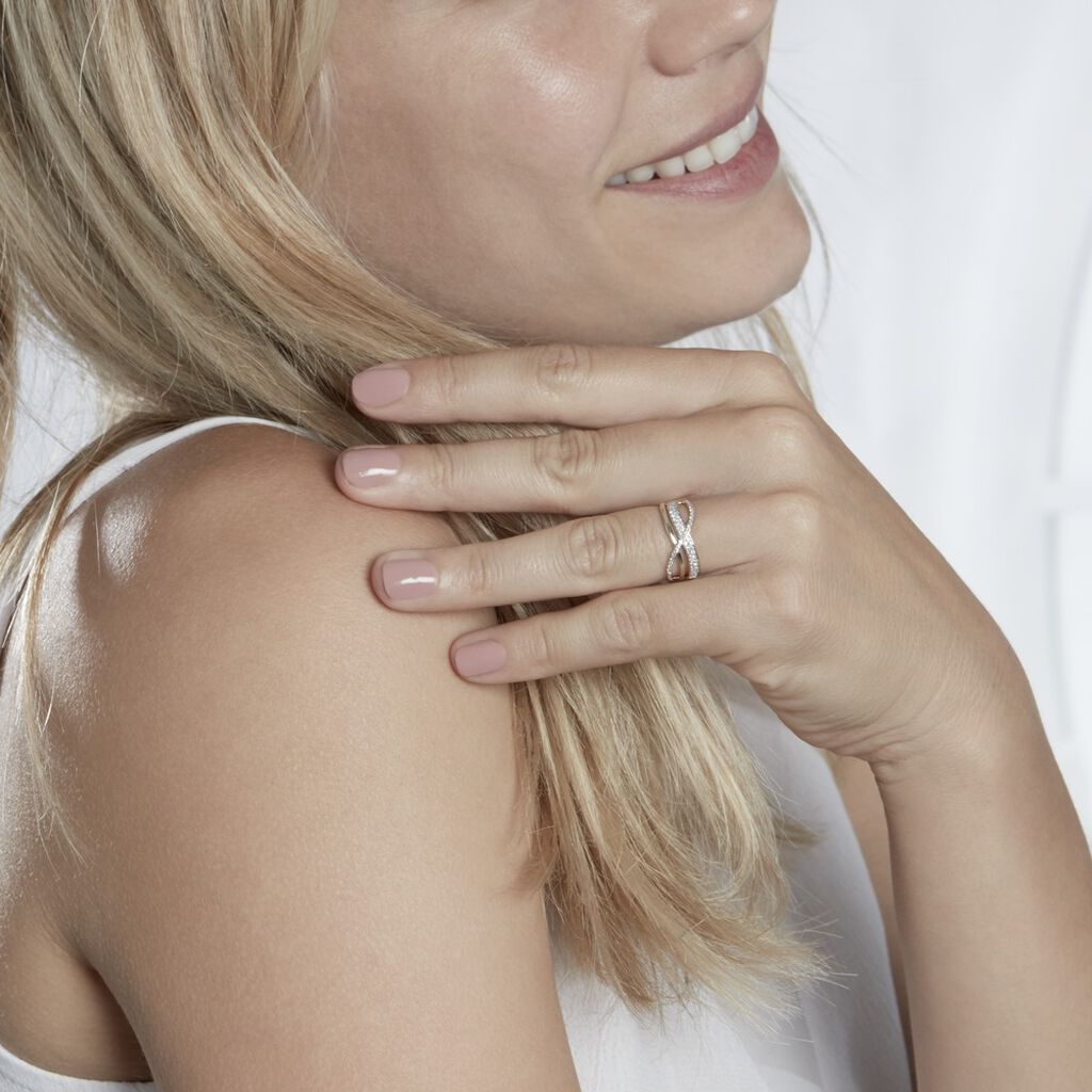 Bague Or Jaune Emilie Diamants - Spannringe Damen | OROVIVO