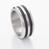 Herren Ring Edelstahl B 9 mm