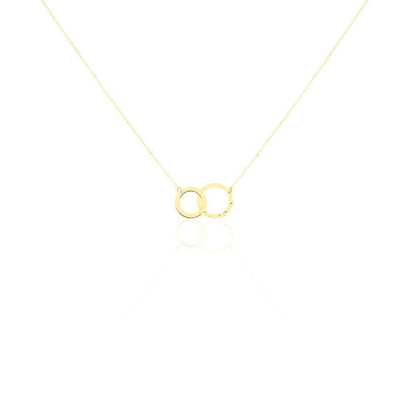 Damen Collier Gold 375 (9 Karat) Doppelkreis - Halsketten Damen | OROVIVO