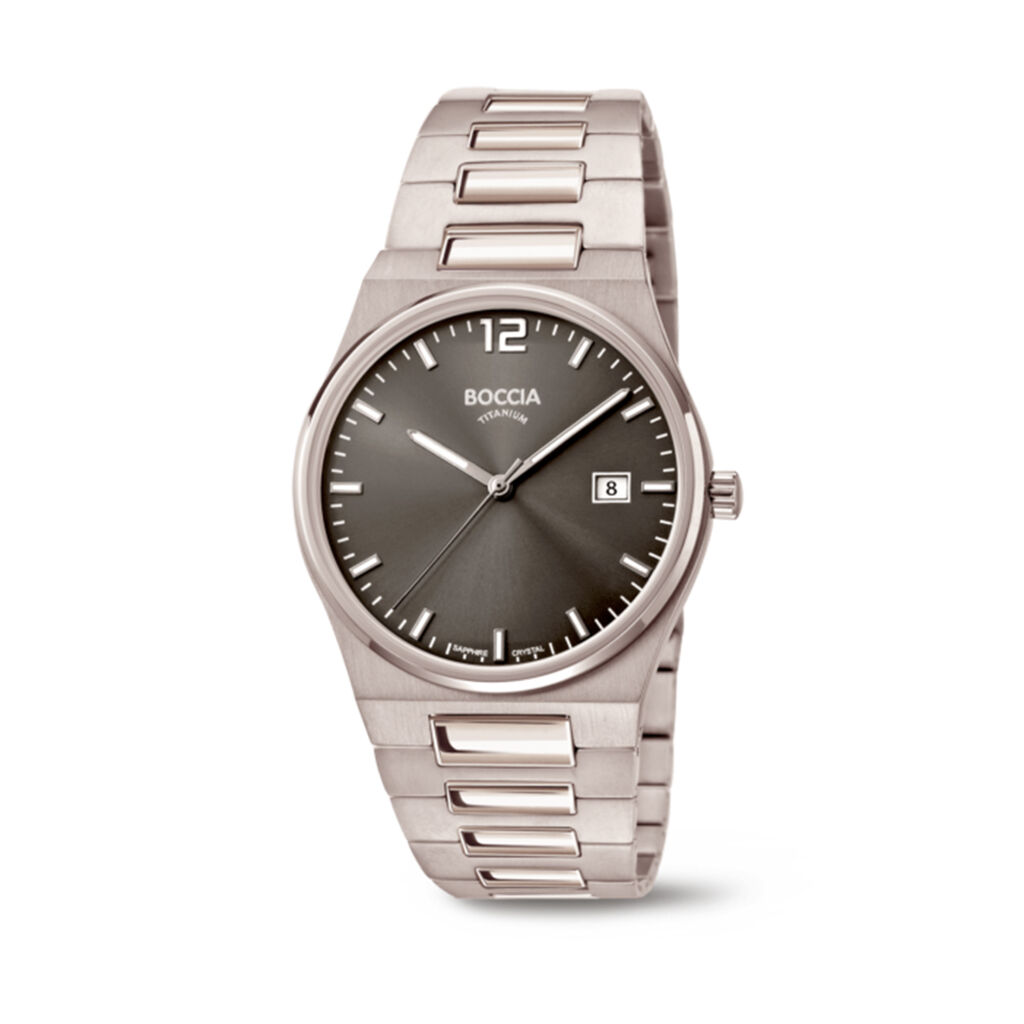 🦚 BOCCIA Unisexuhr 3661-02 Quarz, Uhr ohne Stein