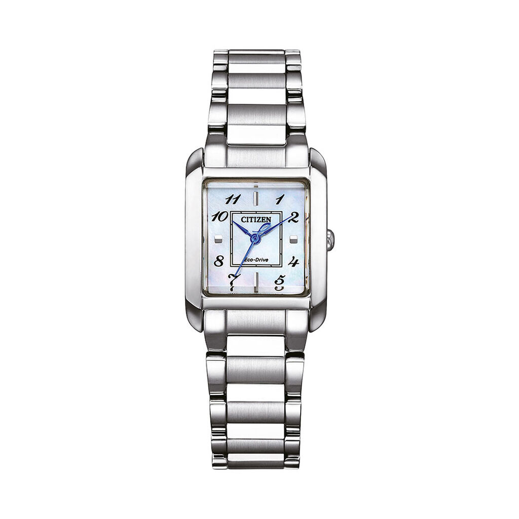 Montre Citizen Ladies Square Nacre Blanche - Spannringe Damen | OROVIVO