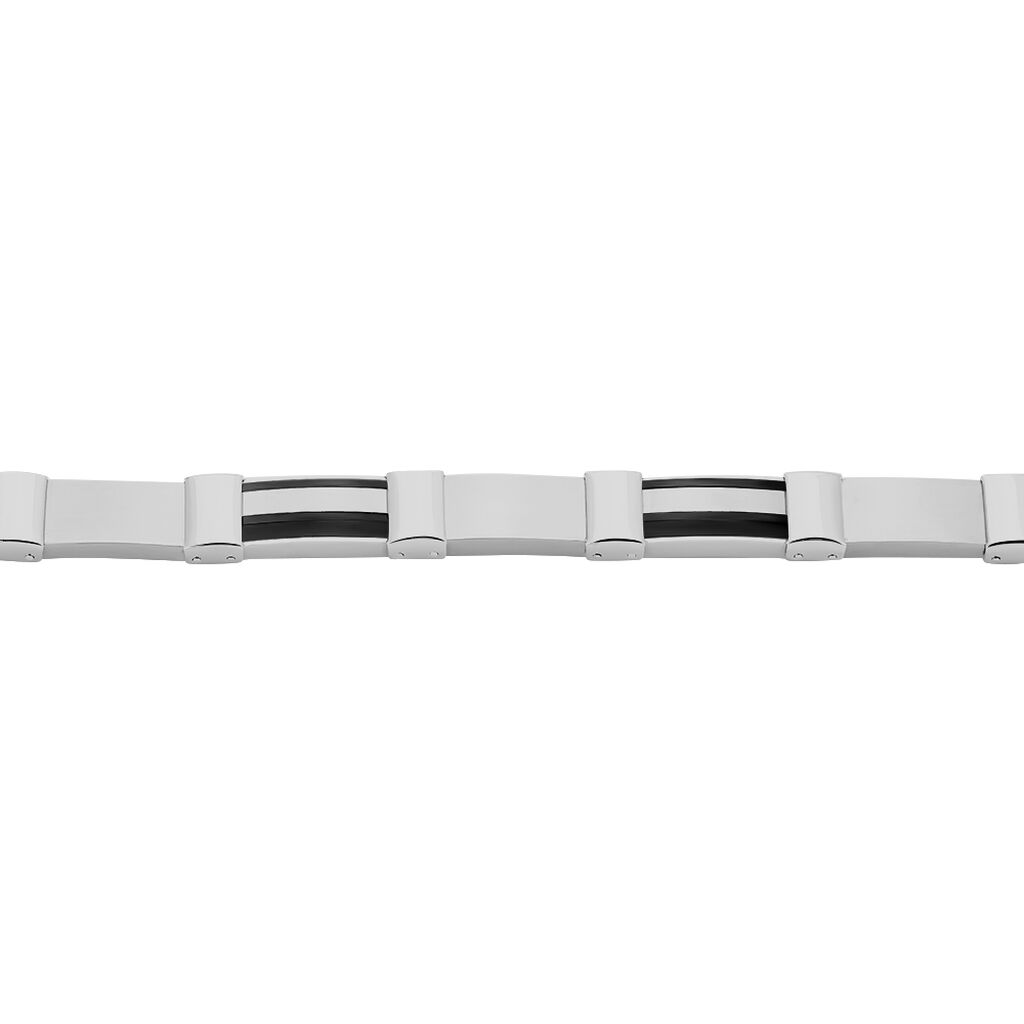 Herren Armband Edelstahl B 9 mm