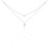 Damen Halskette Weißgold 375 Diamanten 0,17ct Drop - Ketten mit Anhänger Damen | OROVIVO
