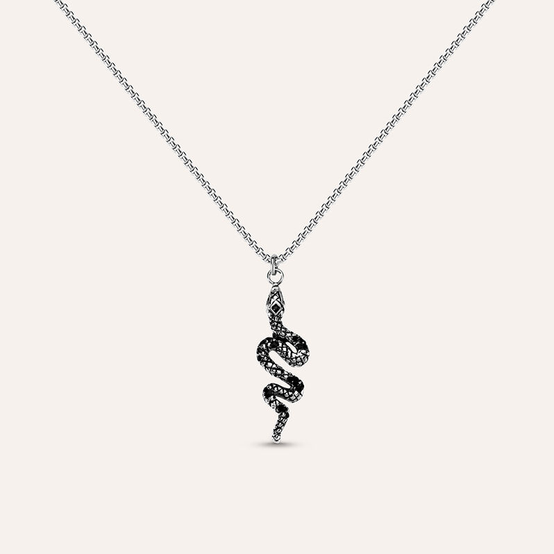 Collana Man Code Acciaio Cristallo - Spannringe Herren | OROVIVO