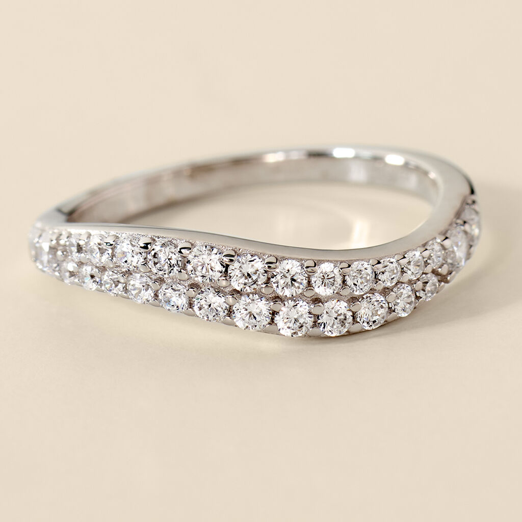 Damenring Silber 925 Zirkonia - Ringe mit Stein Damen | OROVIVO