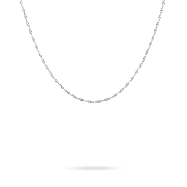 Collier Marie-sixtine Maille Torsade Argent Blanc - Spannringe Damen | OROVIVO