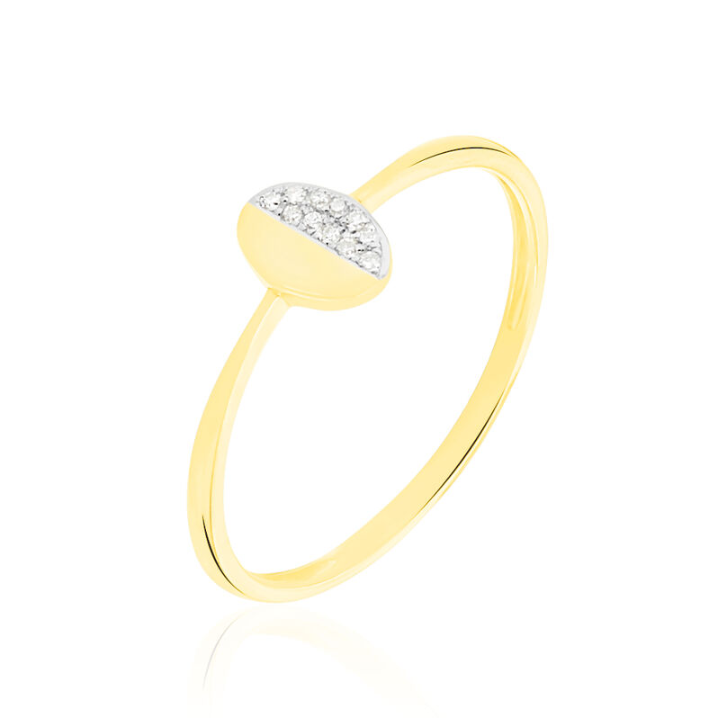 Bague Emilia Or Jaune Diamant - Spannringe Damen | OROVIVO