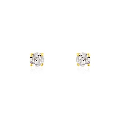 Damen Ohrstecker Gold 375 Diamant 0,1ct Lirik  - Ohrstecker Damen | OROVIVO