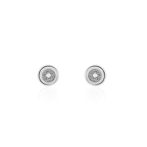Damen Ohrstecker Weißgold 375 Diamant 0,01ct - Ohrstecker Damen | OROVIVO